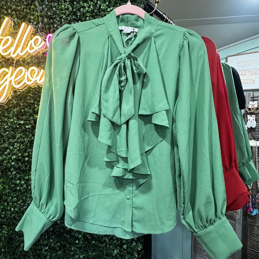 Hyfve Green Longsleeve Blouse